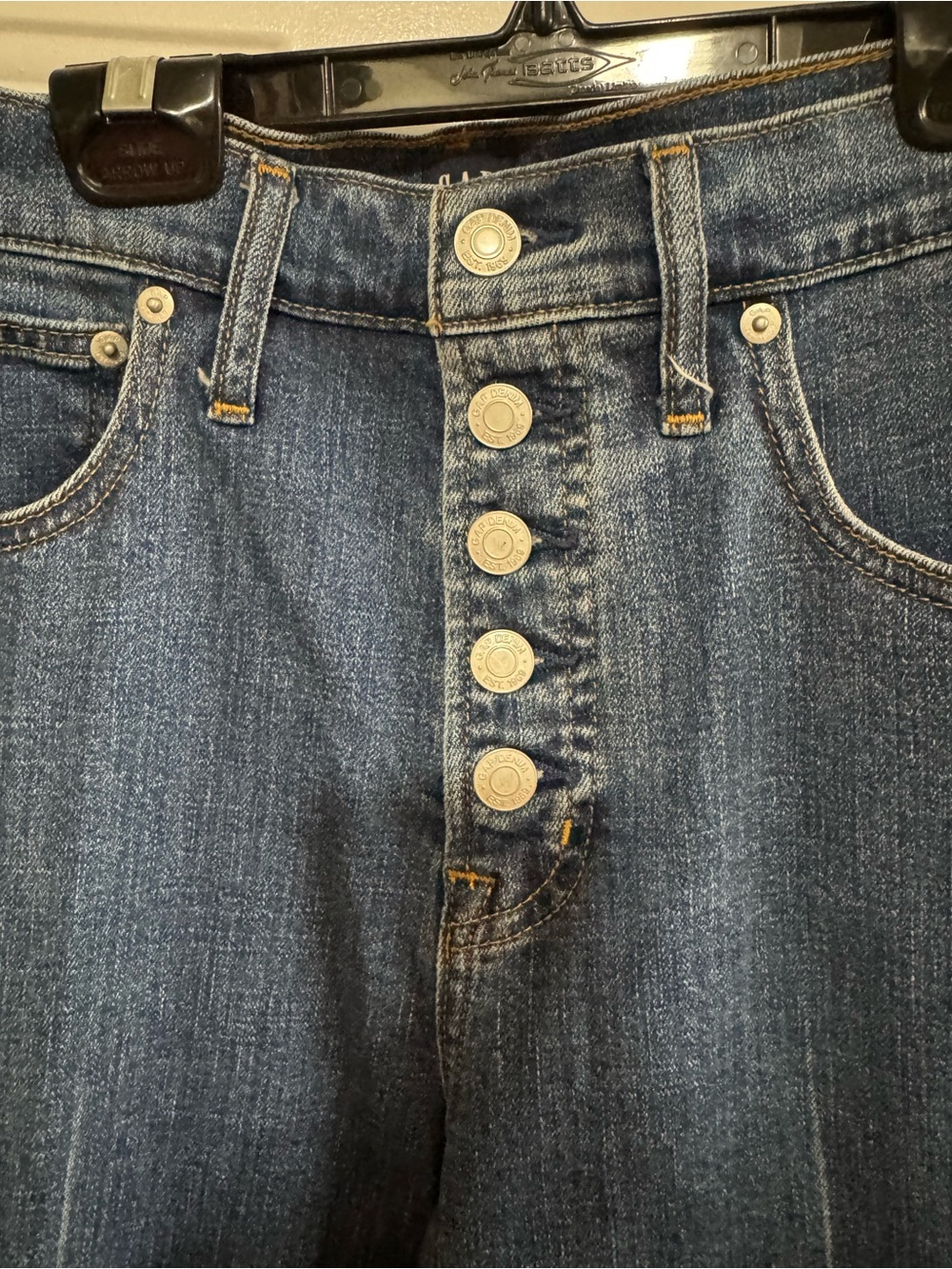 Gap High-Rise Wide Leg Women's Jeans in Dark Blue - Picture 2 of 7